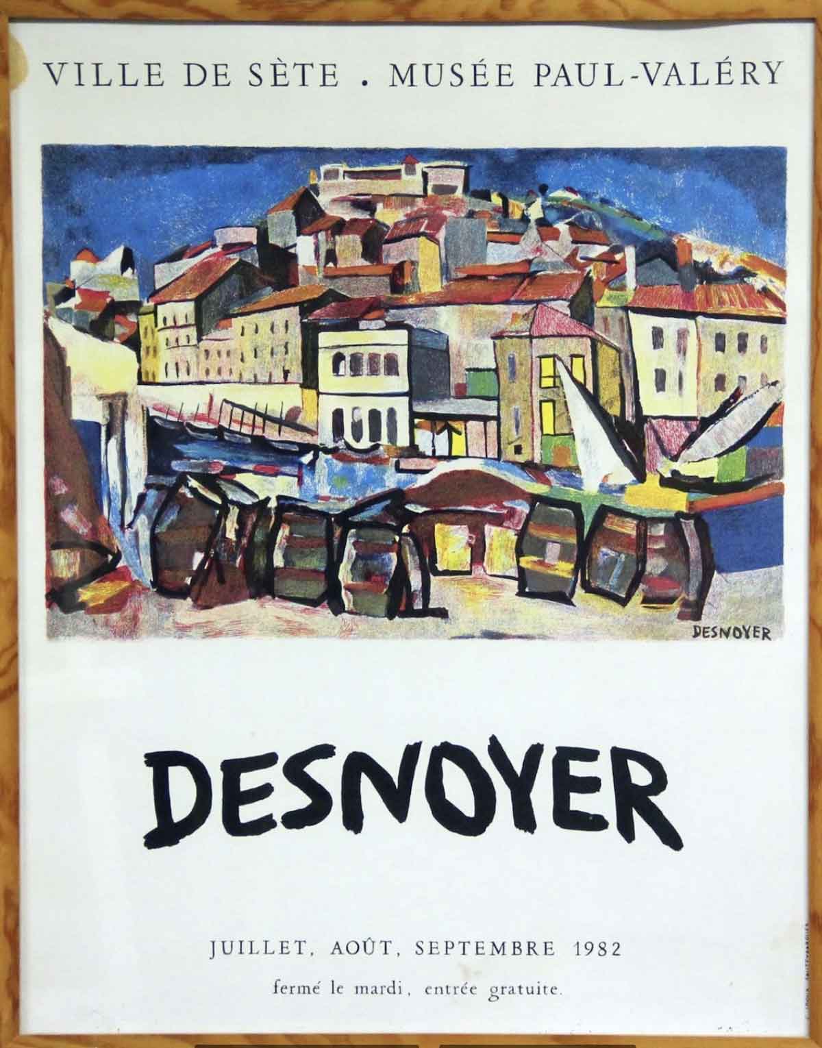 François Desnoyer - Affiche musée Paul Valéry - Collection Philippe Lacroix
