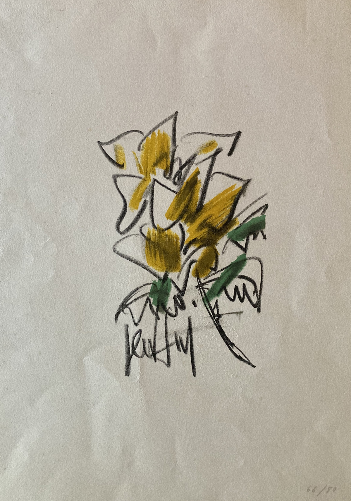 Gen Paul - Fleur jaune - Collection Philippe Lacroix